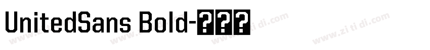 UnitedSans Bold字体转换